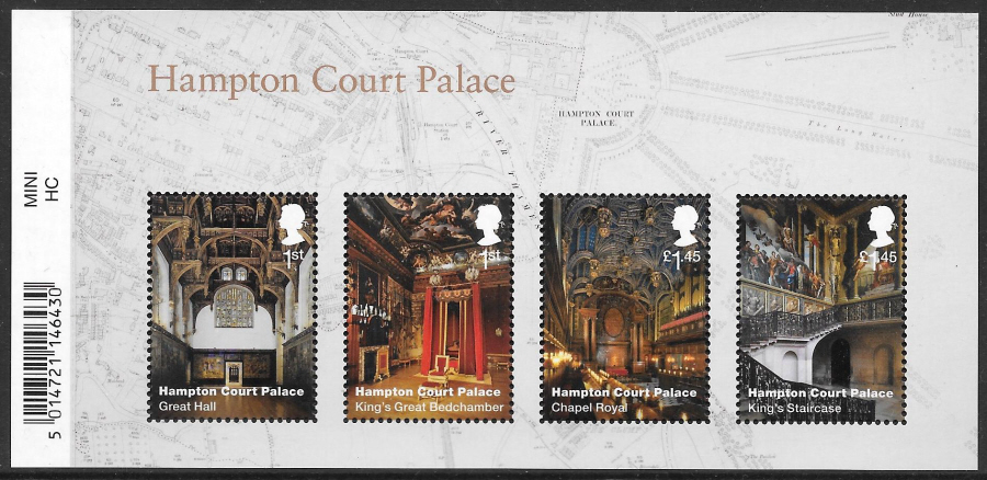 (image for) MS4115 2018 Hampton Court Palace Barcoded Miniature Sheet - Click Image to Close